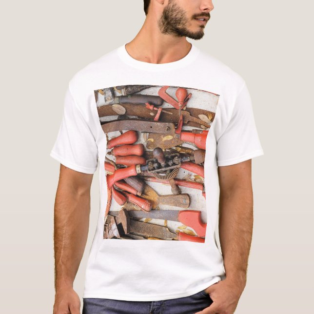 T-shirt Outils Outil Russe antique Red Man (Devant)