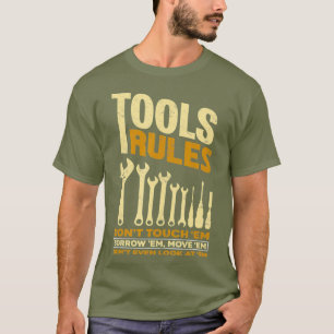 T-shirt Outils Règles - Fière Handyman Mécanique Outil Cad