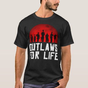 T-shirt Outlaws for life 1