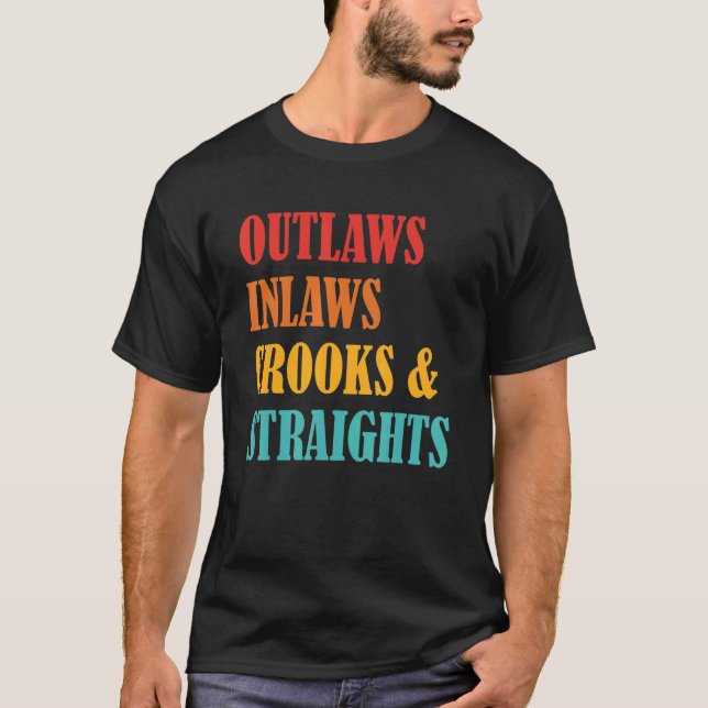 T-shirt Outlaws Inlaws Crooks & Straights Vêtements (Devant)