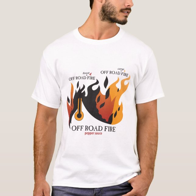 T-shirt Outre du feu de route - dames détruites (Devant)
