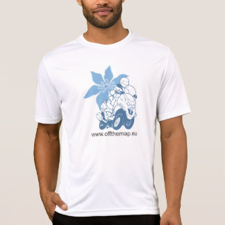 T-shirt Outre du logo de carte avec la fleur