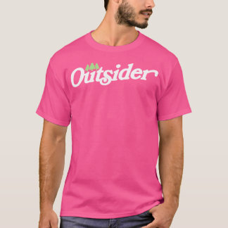 T-shirt Outsider - Drôle minimaliste Vintage Typogra