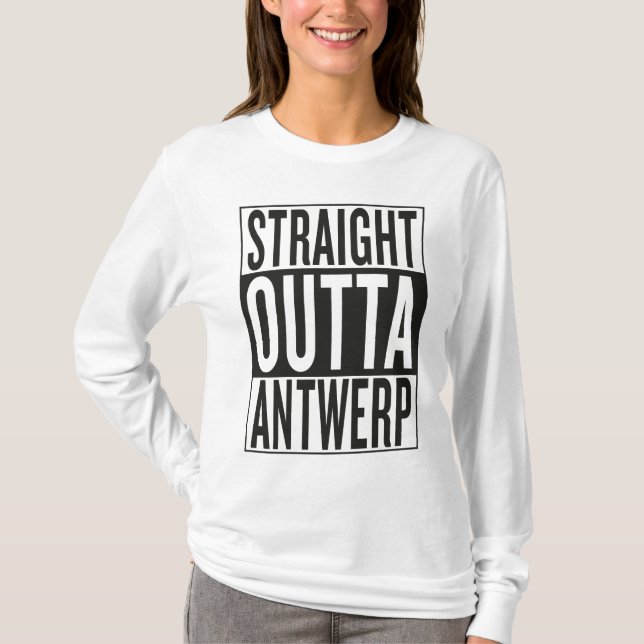 T-shirt outta droit Anvers (Devant)