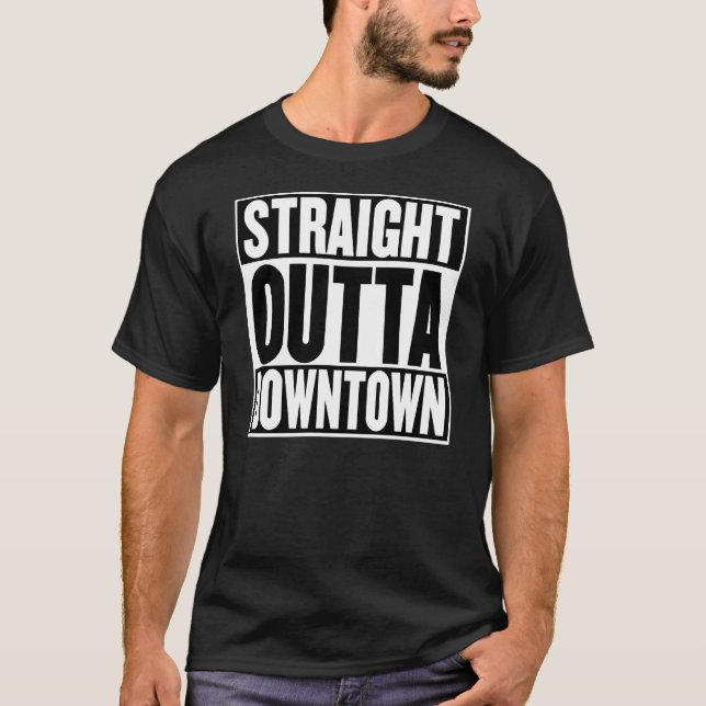T-shirt Outta droit du centre (Devant)