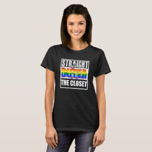 T-shirt Outta droit le gay pride de cabinet
