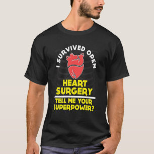 T-SHIRT OUVERT SURVÉCU DRÔLE DE CHIRURGIE