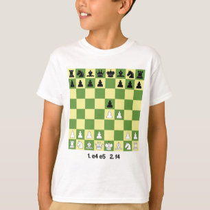 T-shirt Ouverture des échecs du King's Gambit Chirt Chess 