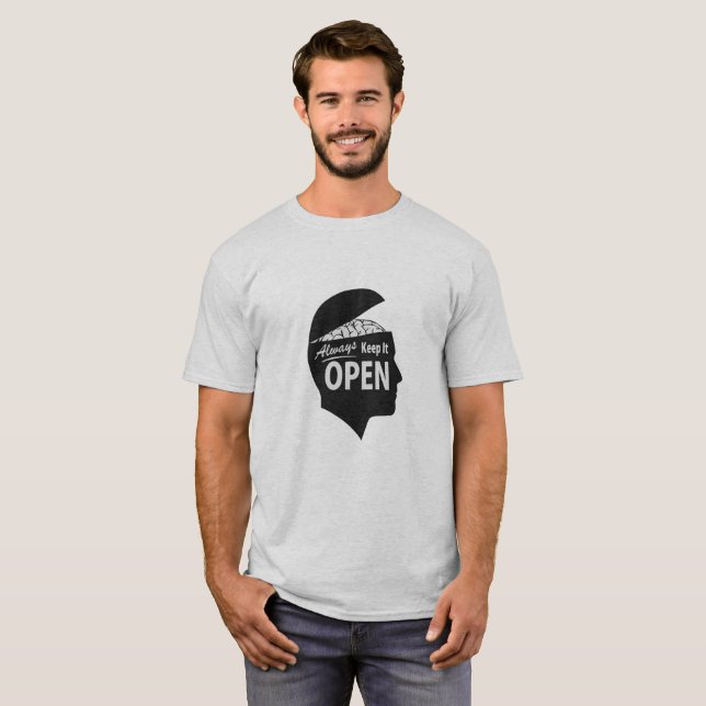 T-shirt Ouverture d'esprit Idée Dessin Devise, combler le  (Devant entier)