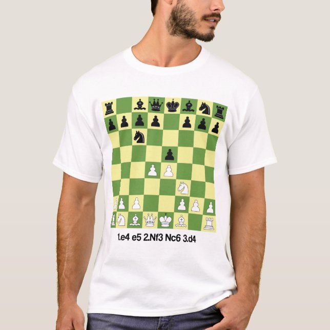 T-shirt Ouverture du jeu d'échecs chemise d'échecs cadeau (Devant)