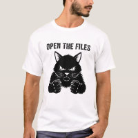 Ouvrez Les Fichiers" Poings de Chat Noir Enragé -