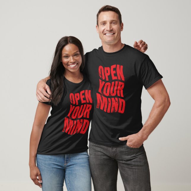 T-shirt Ouvrez votre esprit Letting for Black (Unisexe)