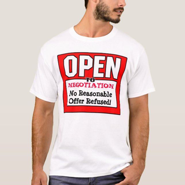 T-shirt OUVREZ-VOUS à la négociation (Devant)