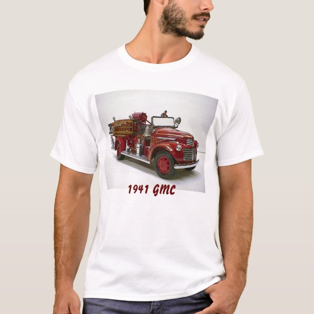 T-shirt Ouvrier chargé des pompes 1941 de pompe à incendie (Devant)