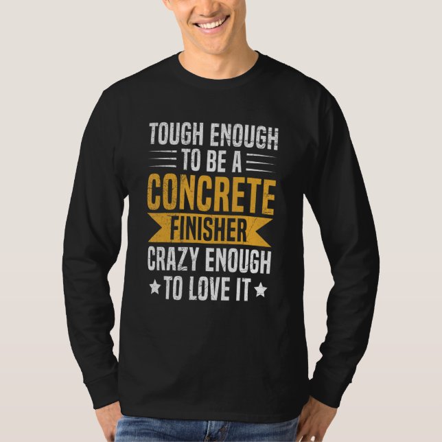 T-shirt Ouvrier ciment construction pour un finisseur de b (Devant)