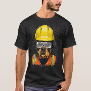 T-shirt Ouvrier de construction Rottweiler Laboratoire Ani