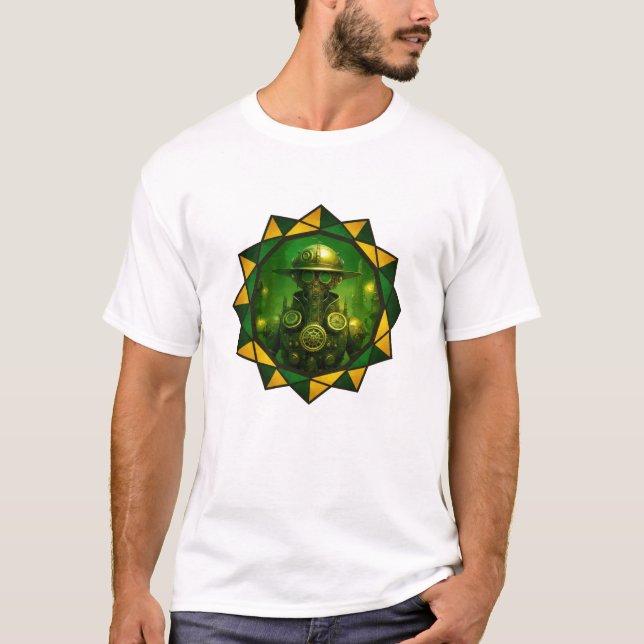 T-shirt Ouvrier de la construction Steampunk (Devant)