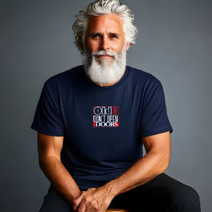 T-shirt Ouvrir une nouvelle porte citation noir rouge blan