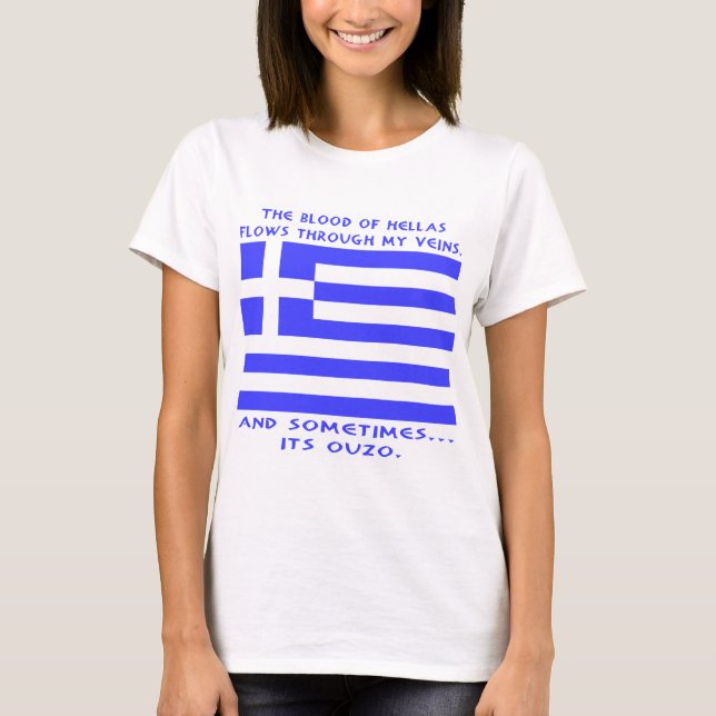 T-shirt Ouzo grec (Devant)
