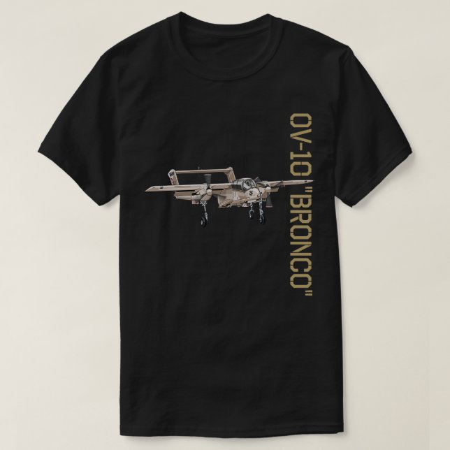 T-shirt OV10 Bronco Warbird Avion (Design devant)