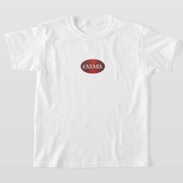 T-shirt oval du canada (Poser)