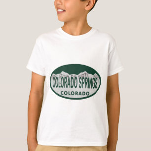 T-shirt Ovale de permis de Colo Spgs