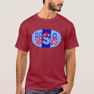 T-shirt ovale des USA