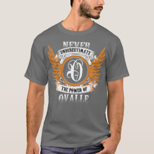T-shirt Ovalle Nom Chemise Ne Sous-Estime Jamais Le Pouvoi