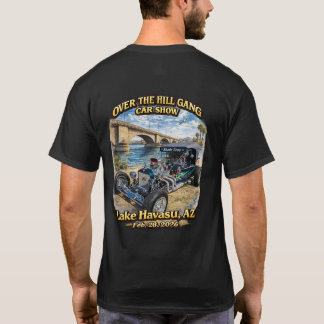 T-shirt Over The Hill Gang Car Club Lake Havasu AZ Hot Rod