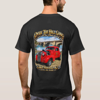 T-shirt Over The Hill Gang Car Club Lake Havasu AZ Hot Rod