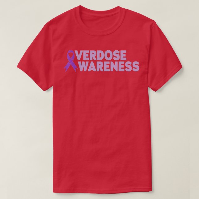 T-shirt Overdose Awareness Addiction Recovery  (Design devant)