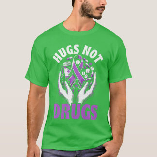T-shirt Overdose Awareness Day I Wear Purple Ribbon Premiu