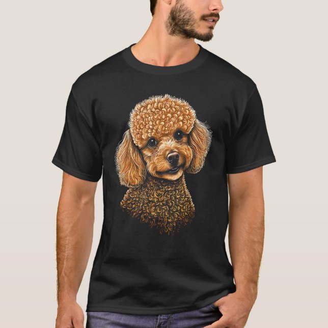 T-shirt Overflowing Cuteness  Irresistible Toy Poodle Artw (Devant)