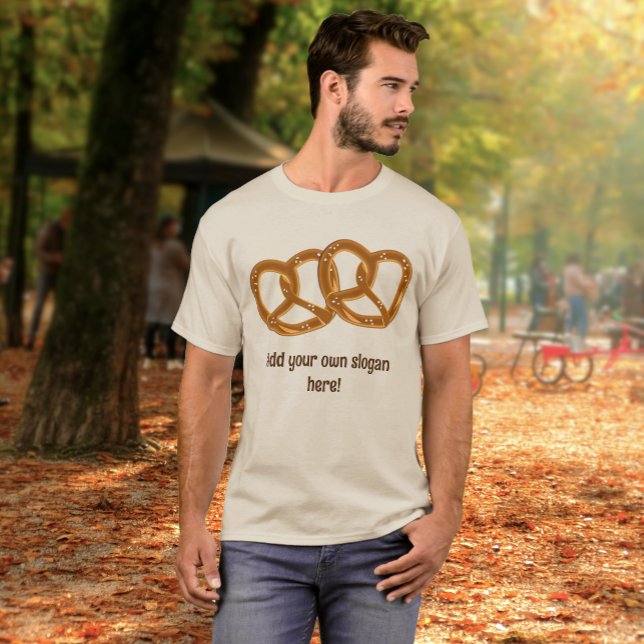 T-shirt Overlapping Pretzel Knots - ajouter le slogan au p (Créateur téléchargé)