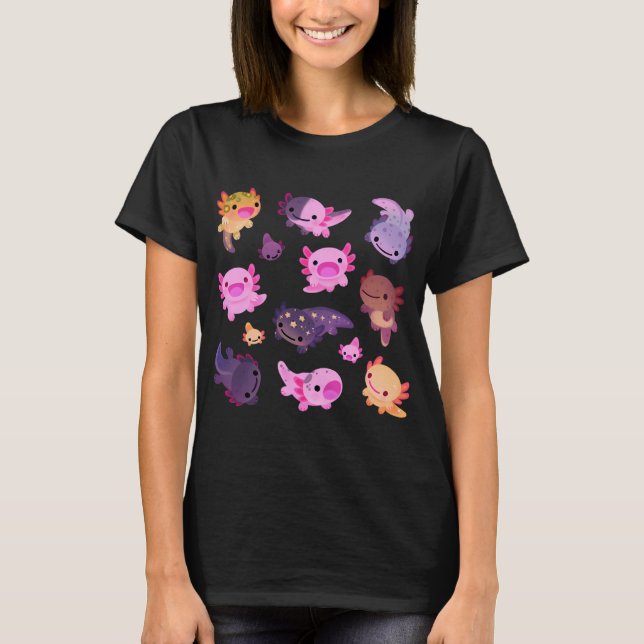 T-Shirt oversize axolotl heureux (Devant)