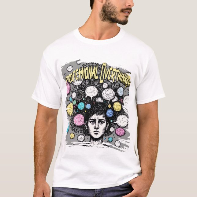 T-shirt overthinker funny design (Devant)