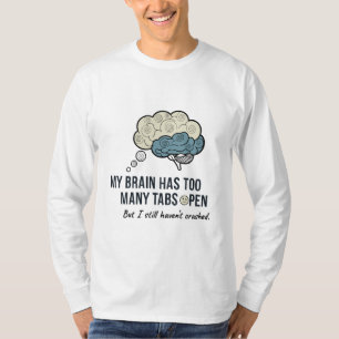 T-shirt Overthinking Killed My Vibe Funny Anxiety Quote T-