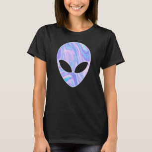 T-shirt OVNI couleur tête Alien