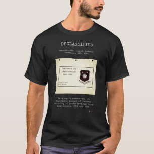 T-shirt OVNI - Déclassifié DOW-UAP-D049, LS, base aérienne