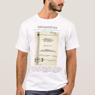 T-shirt OVNI - Déclassifié NASA-UAP-D005,Apollo17 CDFS1973