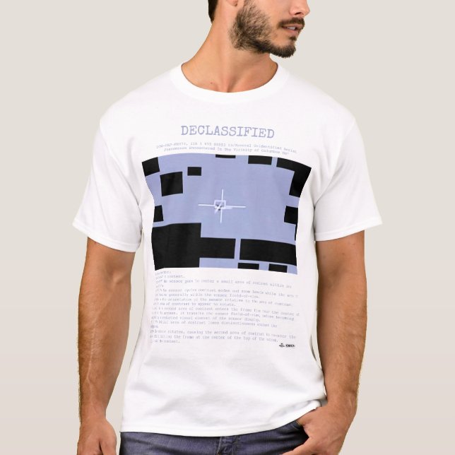 T-shirt OVNI - DéclassifiéDOW-UAP-PR073, IIR 1 655 S0053 2 (Devant)