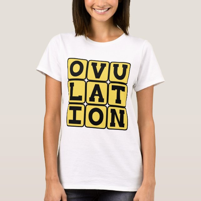 T-shirt Ovulation, Stade de grossesse (Devant)