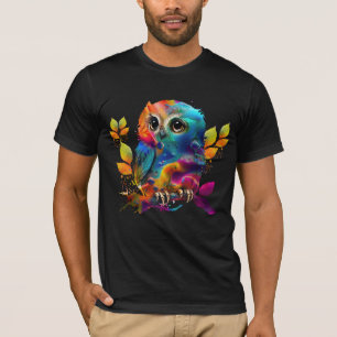 T-Shirt OWL ABSTRAIT COLORÉ