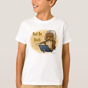 T-shirt Owl Be Bach Funny Kids