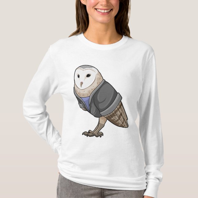 T-shirt Owl comme secrétaire (Devant)