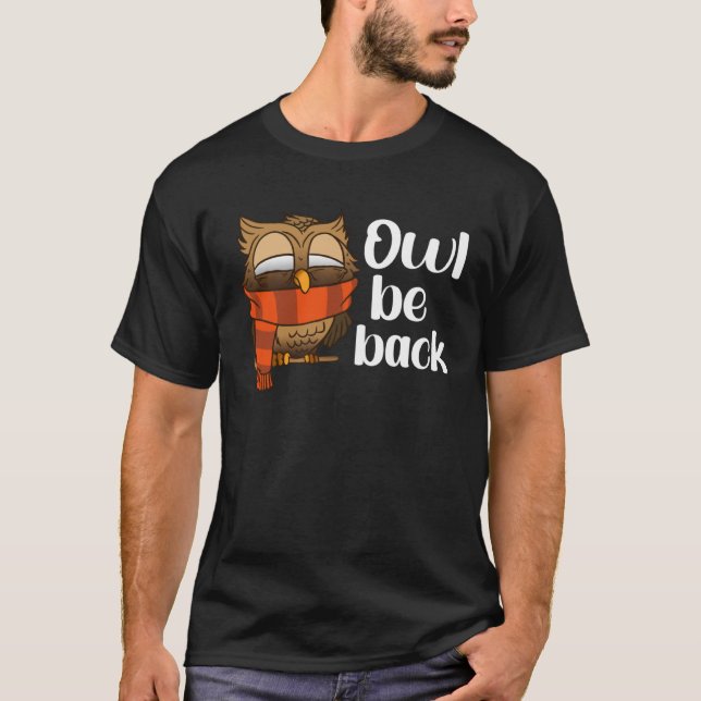 T-shirt Owl Cute Owl Mama Owl (Devant)