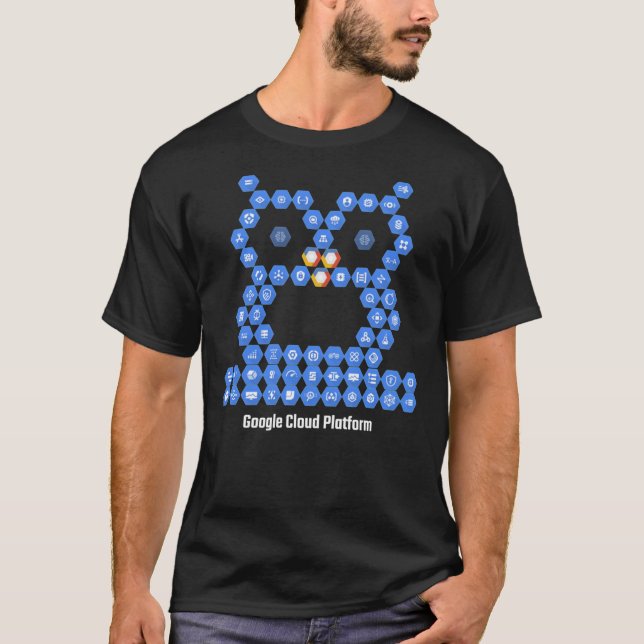 T-shirt Owl Google Cloud Platform Elements - En noir   (Devant)