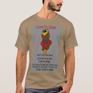 T-shirt Owl Jolson J'aime Singa