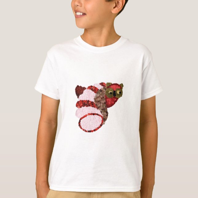 T-shirt Owl Kids' Hanes TAGLESS® (Devant)