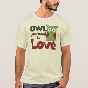 T-shirt Owl Love